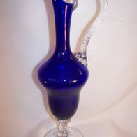 Blaue Murano Glas Vase, H.- 37 cm