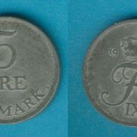 Dänemark 5 Öre 1963 Zink