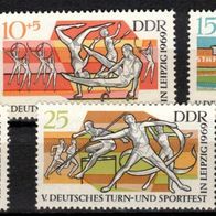 DDR 1356 Turn- und Sportfest Leipzig Mi 1483- 1488 postfr.