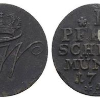 Altdeutschland Kleinmünze 1 Pfennig 1797 A s. Scan, schöne Erhaltung