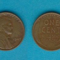 USA 1 Cent 1947