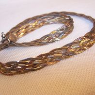 Alte Silber Halskette, 925 Sterlingsilber, vergoldet