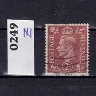 GB018-Großbritannien - Mi. Nr. 249 Z König George VI. o <