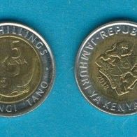 Kenia 5 Shillings 2018 Nashorn