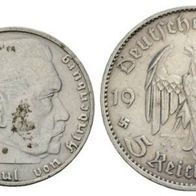 Deutschland Reichsmünzen 2 Mark 1939 / 1934 Silber 5 Mark schöne Erhaltung s. Scan