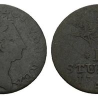 Altdeutschland Kleinmünze Preußen 1 Stuber 1772 A, sehr schöne Erhaltung