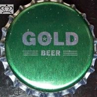 Gold Beer Bier Brauerei Kronkorken Kronenkorken aus China, neu in unbenutzt mit Stern
