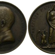 Frankreich Bronzemedaille Napoleon I. Geburt 41,57 mm. 32,58 g. s. Original-Scan