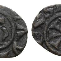 Mittelalter Kreuzfahrer Silber Kleinmünze o.J. 0,47 g., Original Scan