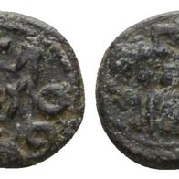Ausland Mittelalter Kreuzfahrer Silber Kleinmünze o.J. 1,85 g., Original Scan