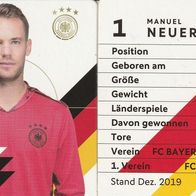 Nr. 1 " Manuel Neuer " Rewe EM 2020