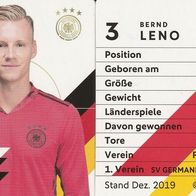 Nr. 3 " Bernd Leno " Rewe EM 2020