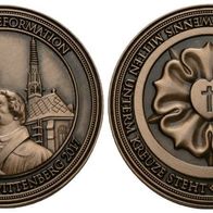 Deutschland Bronze-Medaille. 2017 Reformation Martin Luther 40 mm, 22,5 g.