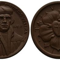Deutschland Porzellan-Medaille 1967 Reformation Martin Luther 43.05 mm, 13,59 g.