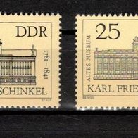 DDR 1399 200 J. Schinkel Mi 2619- 2620 postfr.