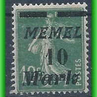 Memel MiNr. 108 ungebraucht (3144 b/ T)