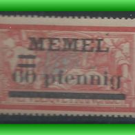 Memel MiNr. 36 b ungebraucht (3147 b/ T)