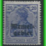 Memel MiNr. 4 ungebraucht (3150 b/ T)