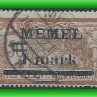 Memel MiNr. 26 xa gestempelt (3172 b/ T)