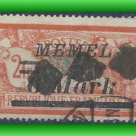 Memel MiNr. 70 gestempelt (3181 b/ T)