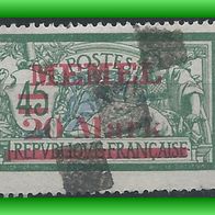 Memel MiNr. 39 gestempelt (3188 b/ T)