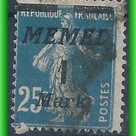 Memel MiNr. 86 gestempelt (3206 b/ T)