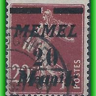 Memel MiNr. 109 gestempelt (3208 a/ T)