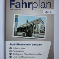 Fahrplanheft 15F des RMV (Rhein-Main-Verkehrsverbund), gültig ab 09.12.2018