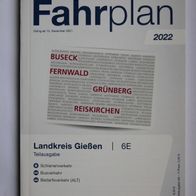 Fahrplanheft 6E des RMV (Rhein-Main-Verkehrsverbund), gültig ab 12.12.2021