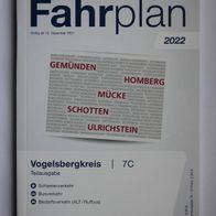 Fahrplanheft 7C des RMV (Rhein-Main-Verkehrsverbund), gültig ab 12.12.2021