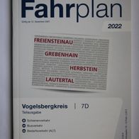 Fahrplanheft 7D des RMV (Rhein-Main-Verkehrsverbund), gültig ab 12.12.2021