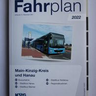 Fahrplanheft 9B des RMV (Rhein-Main-Verkehrsverbund), gültig ab 12.12.2021