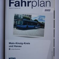 Fahrplanheft 9C des RMV (Rhein-Main-Verkehrsverbund), gültig ab 12.12.2021