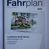 Fahrplanheft 15B des RMV (Rhein-Main-Verkehrsverbund), gültig ab 12.12.2021