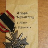 Original Kriegsverdienstkreuz & Schwerter 2. Kl. mit Tüte v. Adolf Souval - Wien (11)