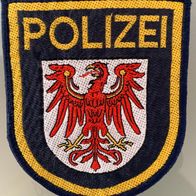 Patch Polizei Brandenburg Wasserschutzpolizei mit Klett. Blau. Sehr selten!