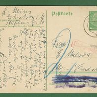 Deutsches Reich Ganzsache/ Postkarte gelaufen 1939 Stempel Güstrow ? 8,9,1939