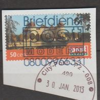 Privatpost postModern, 50 ct., gestempelt, gelaufen auf Papier, Motiv Moritzburg