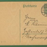 Deutsches Reich Ganzsache/ Postkarte gelaufen 1913 Stempel Berlin 11.12.13
