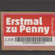 Privatpost MZZ-Briefdienst, 230 ct., ungestempelt, gelaufen auf Papier, Motiv ´Penny`