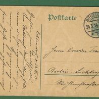 Deutsches Reich Ganzsache/ Postkarte gelaufen 1914 Stempel Berlin 24.3.14