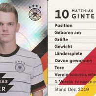 Nr. 10 " Matthias Ginter " Rewe EM 2020 Glitzer
