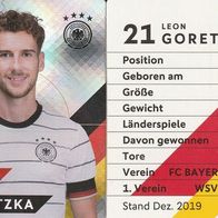 Nr. 21 " Leon Goretzka " Rewe EM 2020 Glitzer