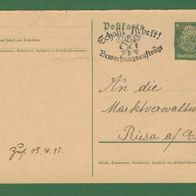 Deutsches Reich Ganzsache Postkarte Antwortkarte 1935 Dresden 4.10.1935