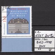 BRD / Bund 1998 300 Jahre Franckesche Stiftungen, Halle MiNr. 2011 ESST Berlin -1-