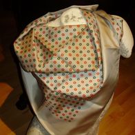 Tuch wie Satin grau Muster 89 x 89 wie neu