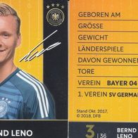 Nr. 3 " Bernd Leno " Rewe EM 2018