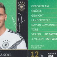 Nr. 12 " Niklas Süle " Rewe EM 2018