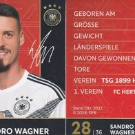 Nr. 28 " Sandro Wagner " Rewe EM 2018