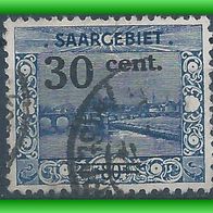 Saargebiet MiNr. 76 gestempelt (3395 b/ T)